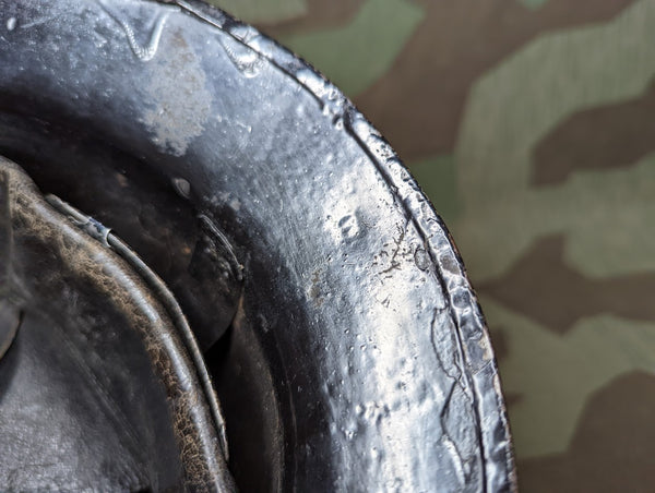 WWII Belgian Gendarmerie Helmet Named