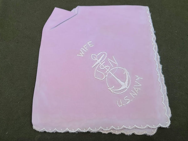 Lot of 4 USN Navy Wife Hankies