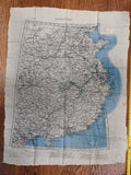 Original Silk Map of China