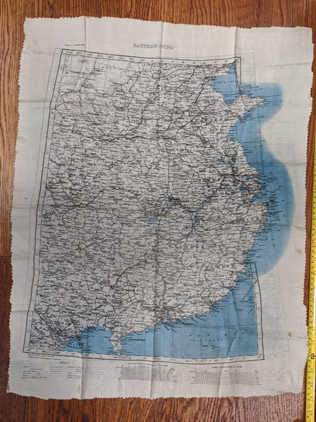 Original Silk Map of China