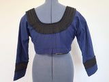 Blue German Traditional Dirndl Blouse <br> (B-42" W-37")