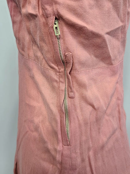 Pink Button Down Dress <br> (B-33" W-26" H-31")