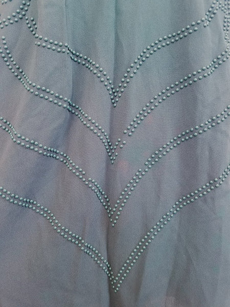 Green Rayon Bead Dress with Fading (B-45" W-34" H-43")