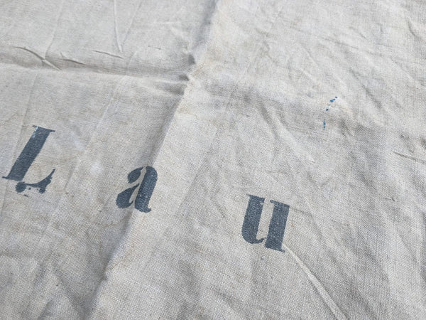 Large Grain Sack Marked Lau