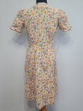 Colorful Novelty Print Dress (Flowers, People, Animals) <br> (B-37" W-32" H-38")
