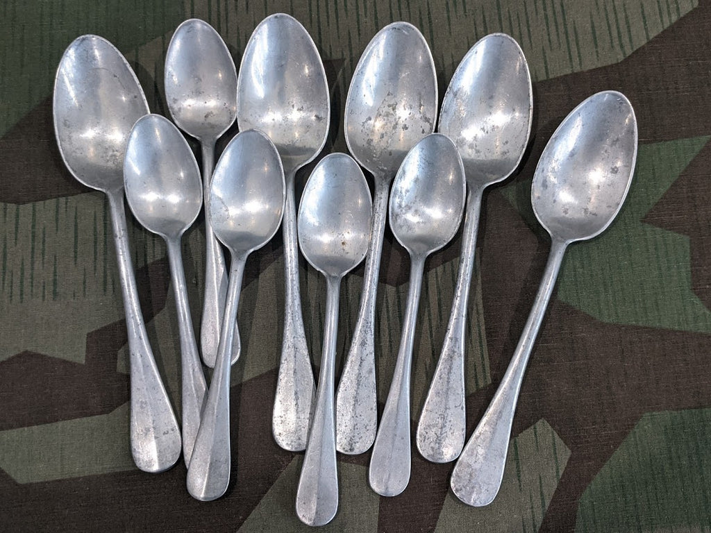 Set of German Aluminum Spoons
