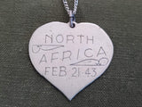 North Africa 1943 Connie Aluminum Handmade Necklace