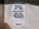 Mint Condition M43 Jacket Size 34S (Dated 1948)