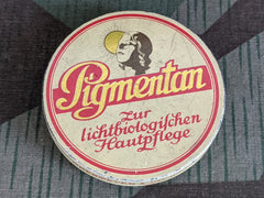 Vintage 1930s German Pigmentan Skin Cream Tin