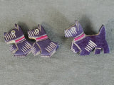 Vintage 1940s Bakelite Scottie Dog Pins Set