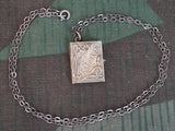 Vintage 1940s German Andenken Photo Locket Necklace