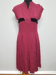Vintage 1940s German Pink Sleeveless Dress 