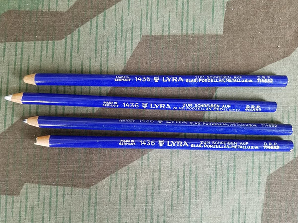 Vintage 1930s 1940s German Lyra White DRP Pencil for Glass, Porcelain, Metal, Etc