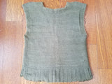 Vintage 1940s WWII US Sweater Vest Knit ARC Red Cross (34"-38" Chest)