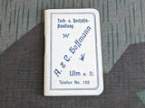 Vintage German Advertising Notebook Hoffmann Tuch & Buckskin