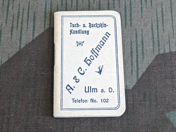 Vintage German Advertising Notebook Hoffmann Tuch & Buckskin