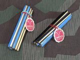 Vintage German Blue/Black Aries Short Pencil SET of 8