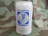 Vintage German St. Georgen Bräu Buttenheim 1L Krug Beer Stein