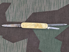 Vintage Small German Celluloid Knife with Sütterlin Writing