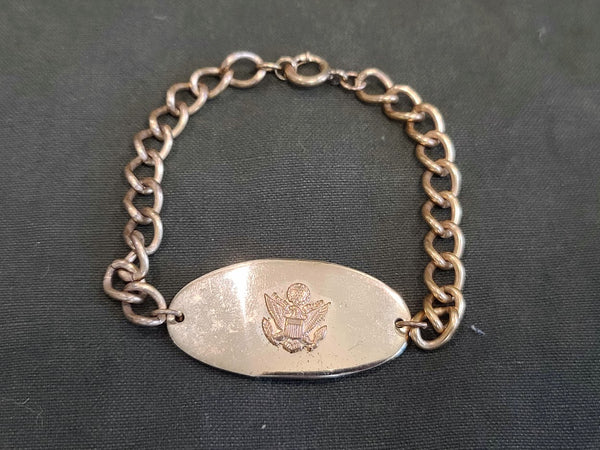 Vintage WWII Sweetheart Army Eagle Bracelet