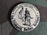 Vintage 1920s 1930s German Advertising Mirror for Men's Clothing Shop