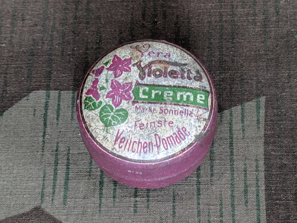 Vintage 1920s / 1930s German Vera Violetta Creme Hair Pomade Tin