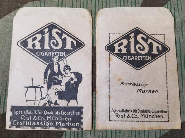 Vintage 1920s German Rist Cigarette Sales Bag