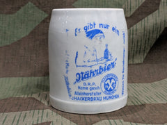 Vintage 1930s 0,25L Nährbier Krug Hackerbräu München Beer Stein D.R.P.