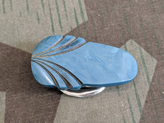 Vintage 1930s / 1940s German Blue D.R.P. Scarf Clip