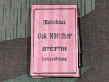 Vintage 1930s 1940s German Clothing Store Advertising Notebook Mirror
