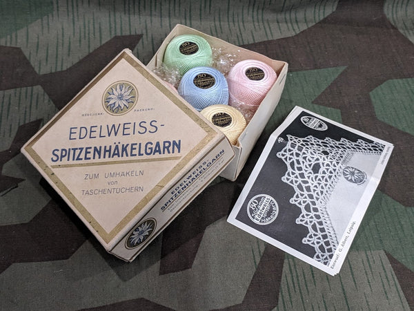 Vintage 1930s / 1940s German Edelweiss Box of Thread