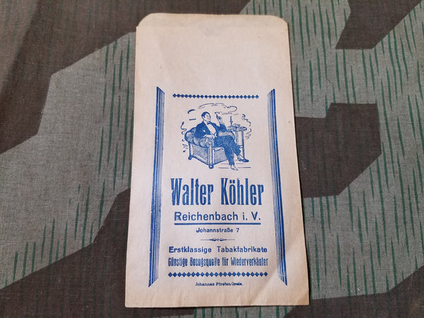 Vintage 1930s / 1940s  German Tobacco Paper Bags (Walter Köhler)