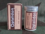 Vintage 1930s 1940s Optalidon French Medicine Bottle in Box