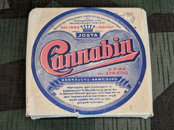 Vintage 1930s 1940s WWII German Round Brush Cannabin DRWZ