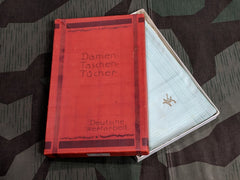 Vintage 1930s German Damen Taschen Tücher Hankies in Box