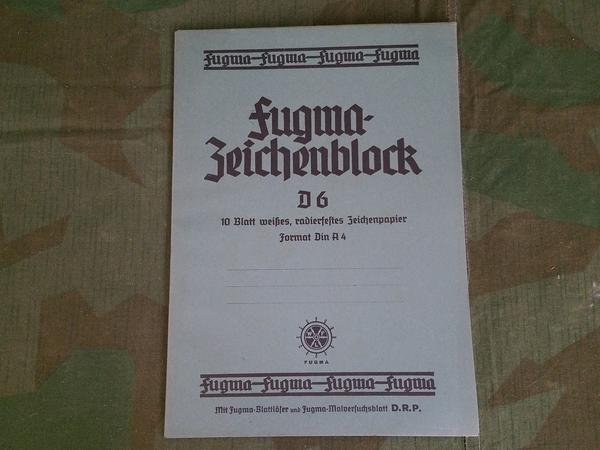 Vintage 1930s German Fugma-Zeichenblock D.R.P. Drawing Tablet NOS