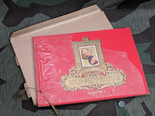 Vintage 1930s German Gold Film Bilder Salem Cigarette Card Album Incomplete