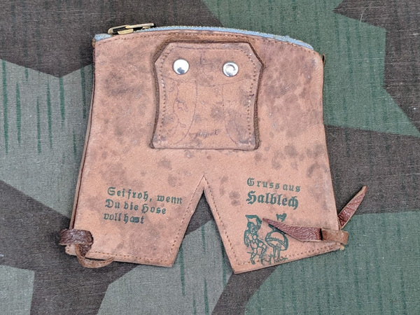 Vintage 1930s German Lederhosen Novelty Change Purse