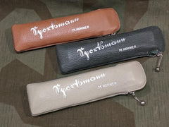 Vintage 1930s German Sportmann Harmonica in C w/ Leather Pouch
