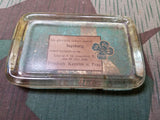 Vintage 1930s Good Luck Glass Paper Weight