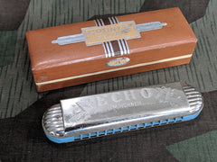 Vintage 1930s WWII-era German Hohner Regina Echo Harmonica A