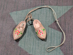 Vintage 1930s pre-WWII German Altenberg Souvenir Wooden Shoe Charm
