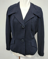 Vintage 1940s / 1950s Dark Blue Blazer