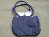 Vintage 1940s Black Purse Handbag with Clear Lucite Clasp