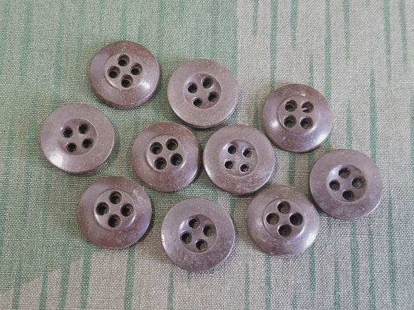 Vintage 1940s Brown Bakelite Buttons
