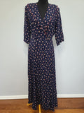 Vintage 1940s Flower Print Robe Kamore