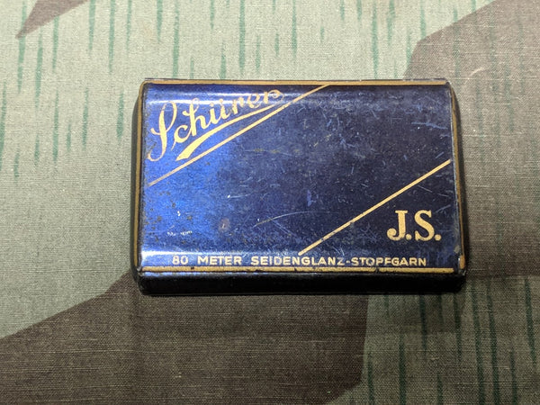 Vintage 1940s German JS Schürer Yarn Tin