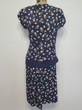 Vintage 1940s Horse Novelty Print Peplum Dress (as-is)