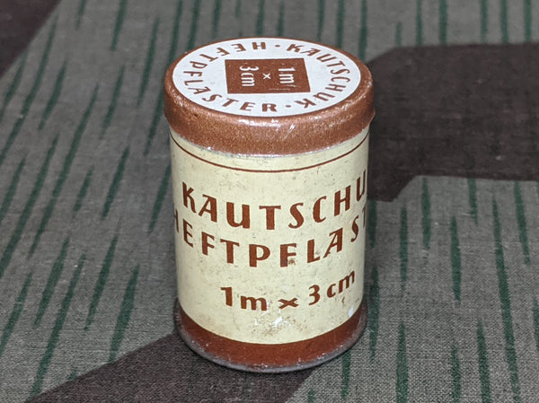 Vintage 1940s Kautschuk Heftpflaster Rubber Adhesive Bandage Tin