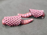 Vintage 1940s Pair of Bizarre Celluloid Fur Clips
